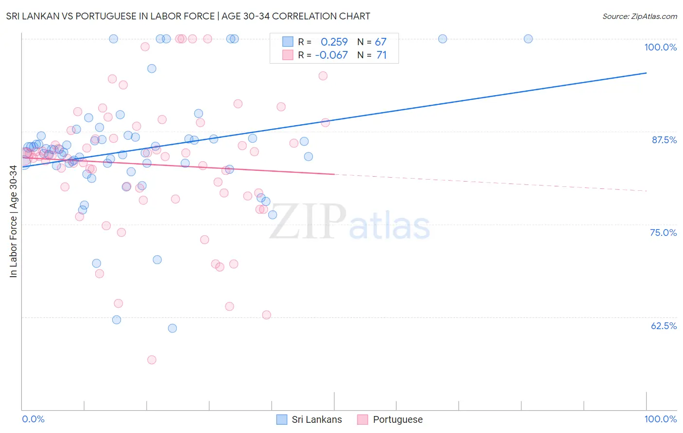 Sri Lankan vs Portuguese In Labor Force | Age 30-34