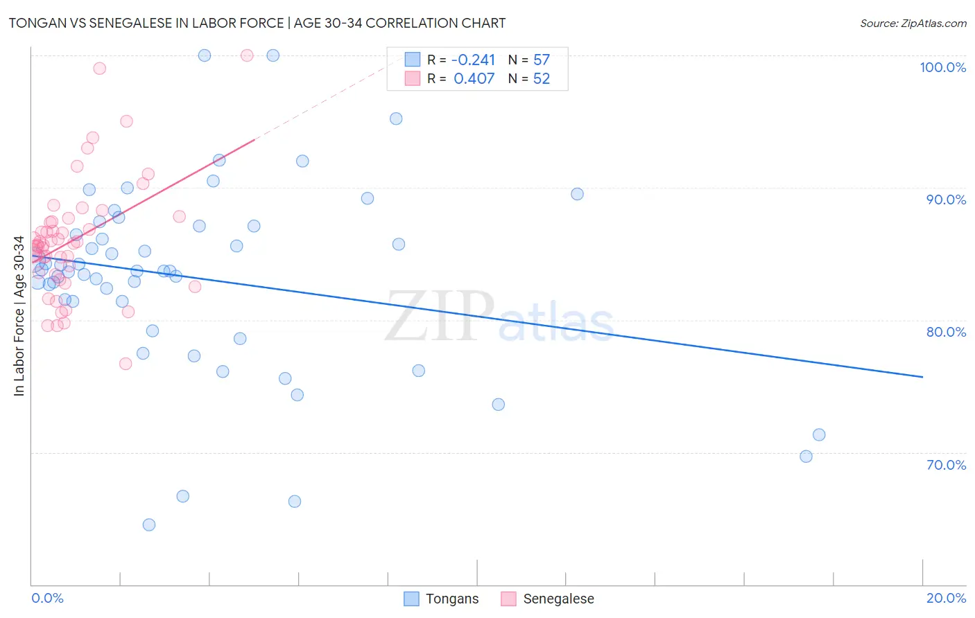 Tongan vs Senegalese In Labor Force | Age 30-34