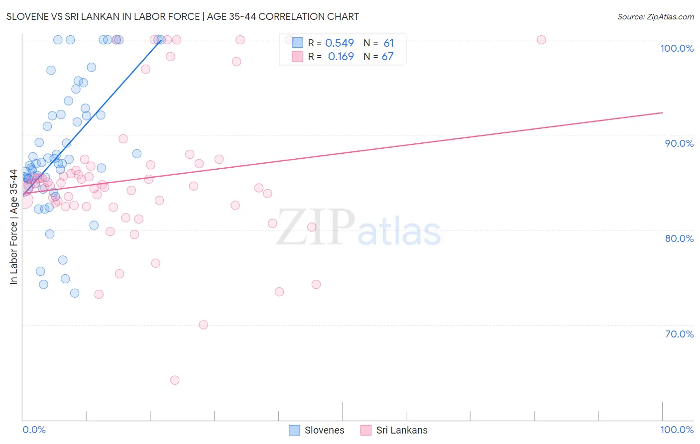Slovene vs Sri Lankan In Labor Force | Age 35-44