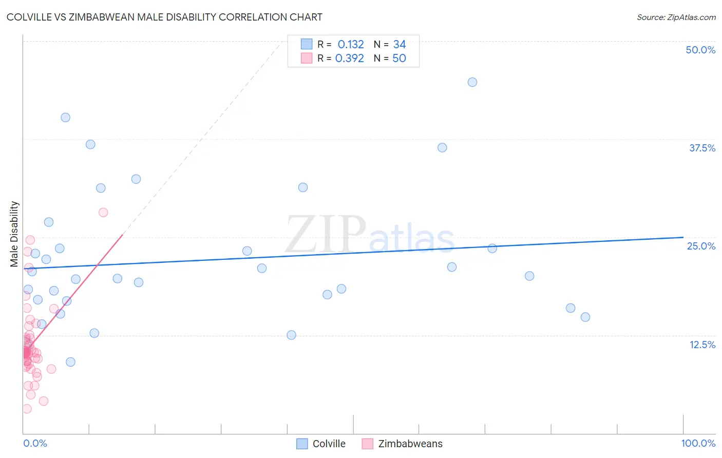 Colville vs Zimbabwean Male Disability
