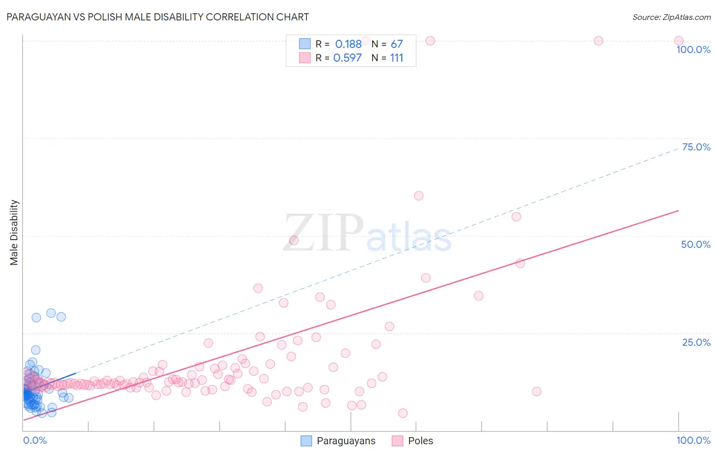 Paraguayan vs Polish Male Disability