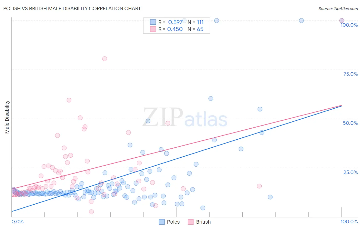 Polish vs British Male Disability
