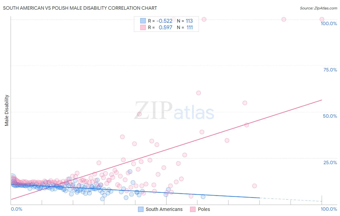 South American vs Polish Male Disability
