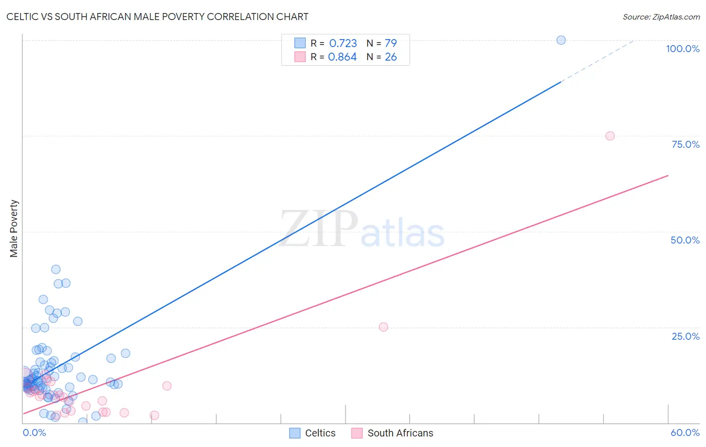 Celtic vs South African Male Poverty