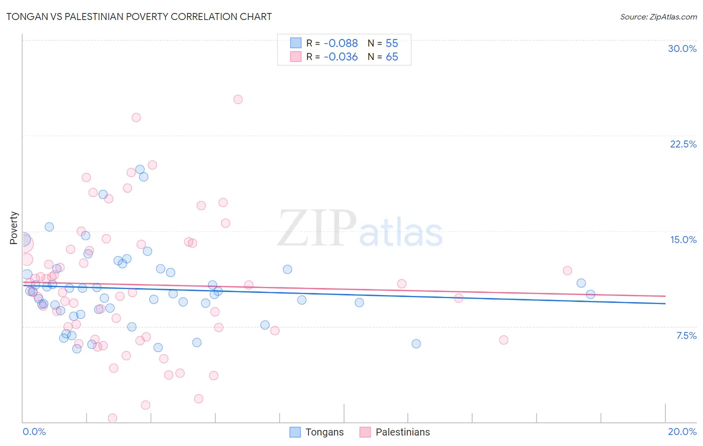 Tongan vs Palestinian Poverty
