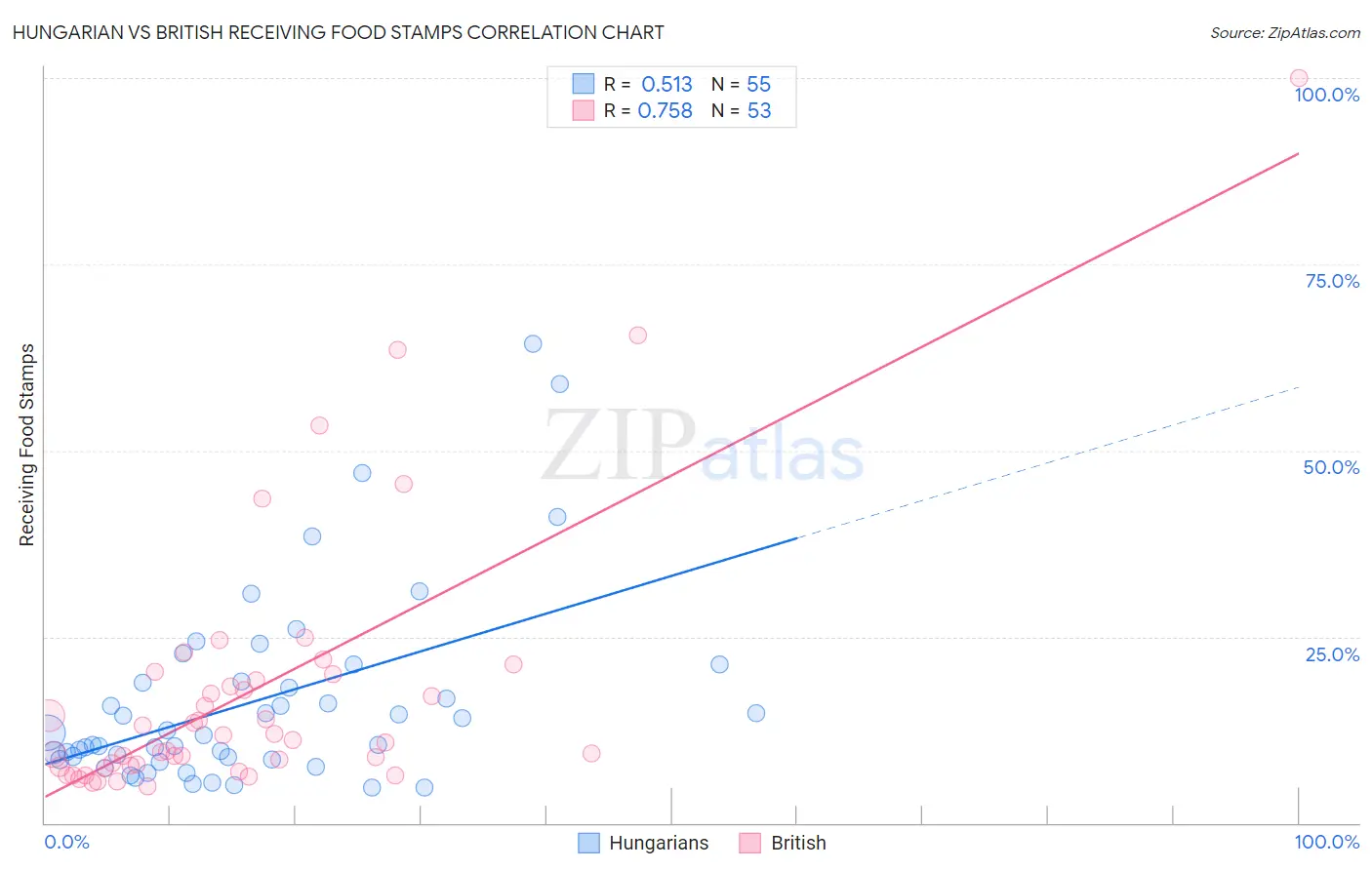 Hungarian vs British Receiving Food Stamps
