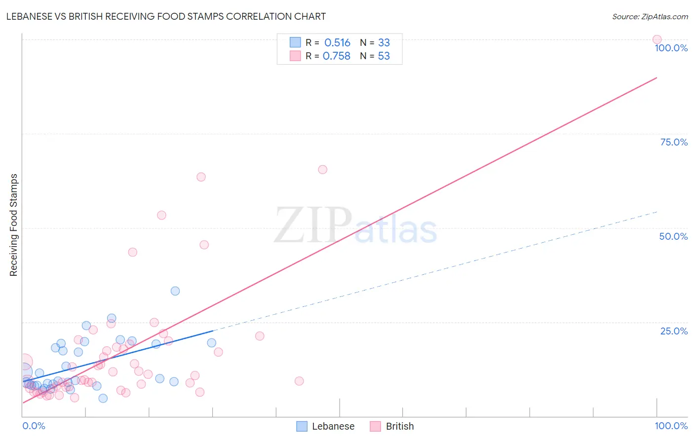 Lebanese vs British Receiving Food Stamps