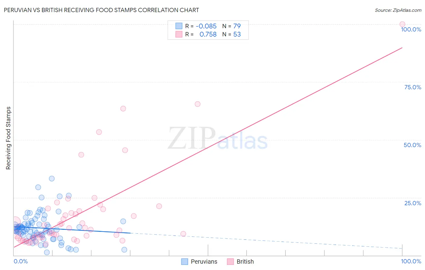 Peruvian vs British Receiving Food Stamps