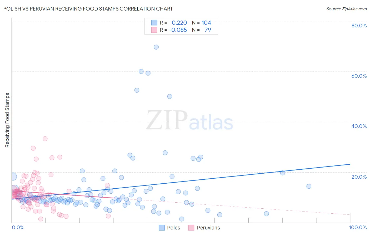 Polish vs Peruvian Receiving Food Stamps