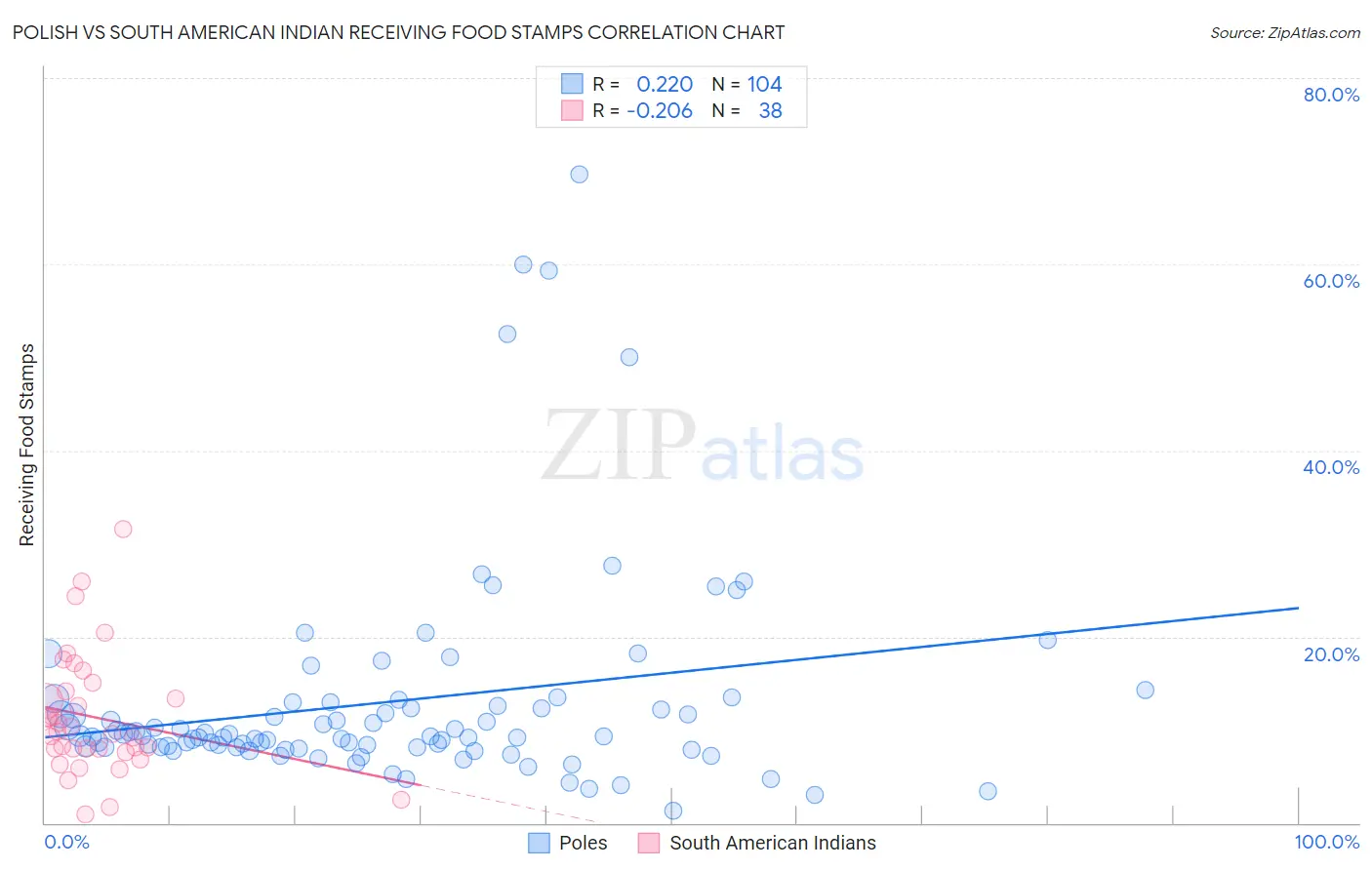 Polish vs South American Indian Receiving Food Stamps