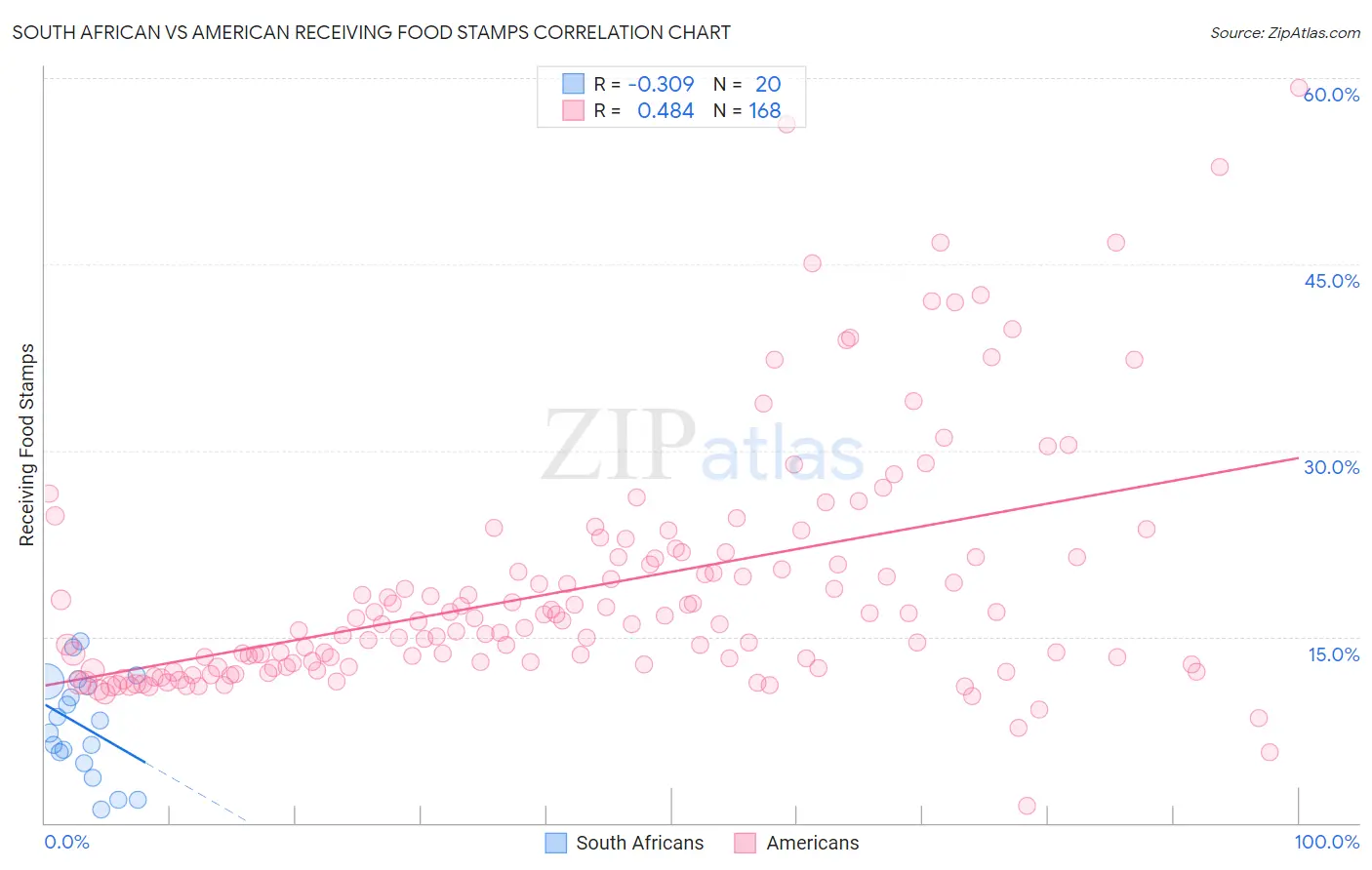 South African vs American Receiving Food Stamps