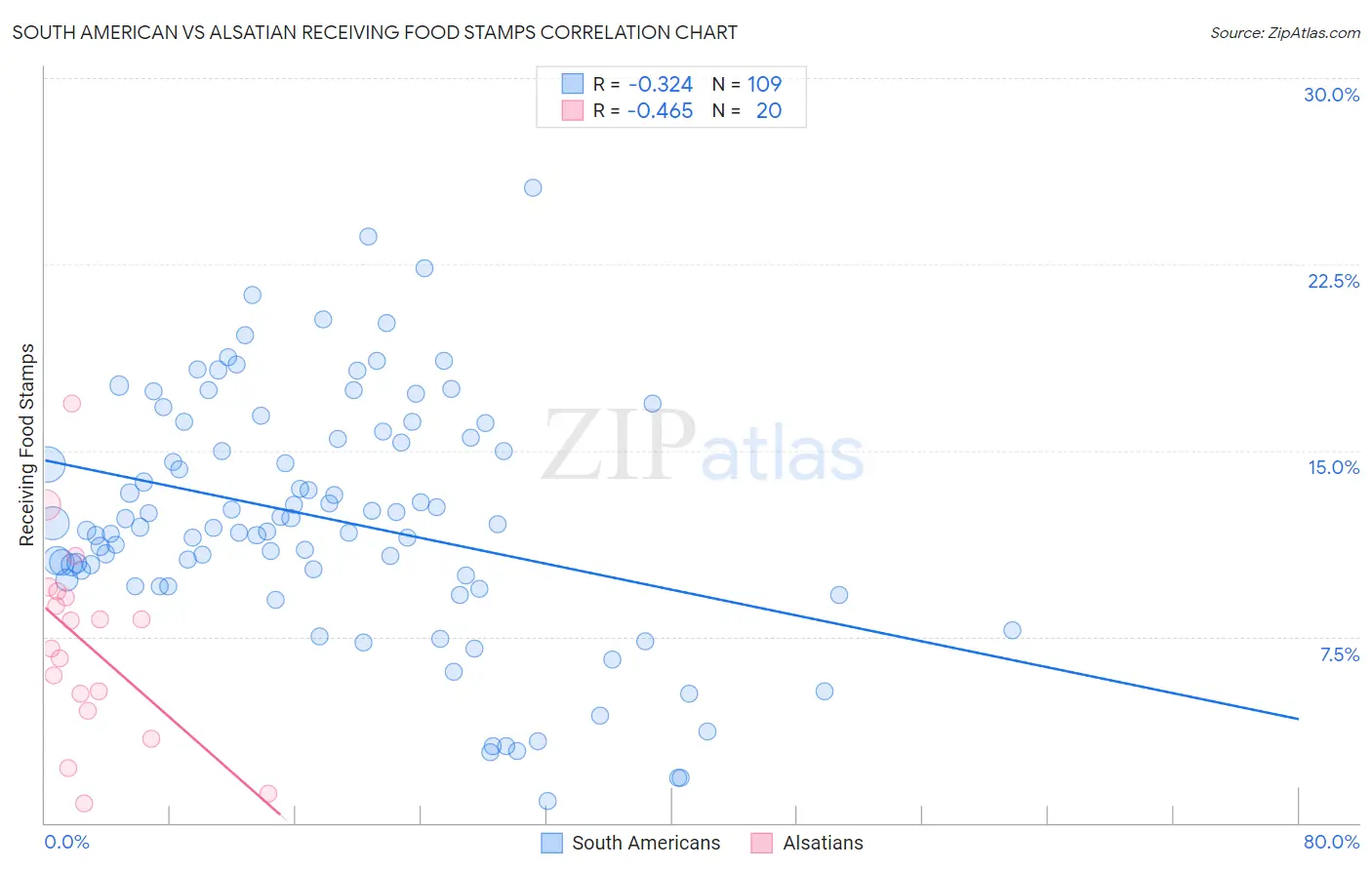 South American vs Alsatian Receiving Food Stamps