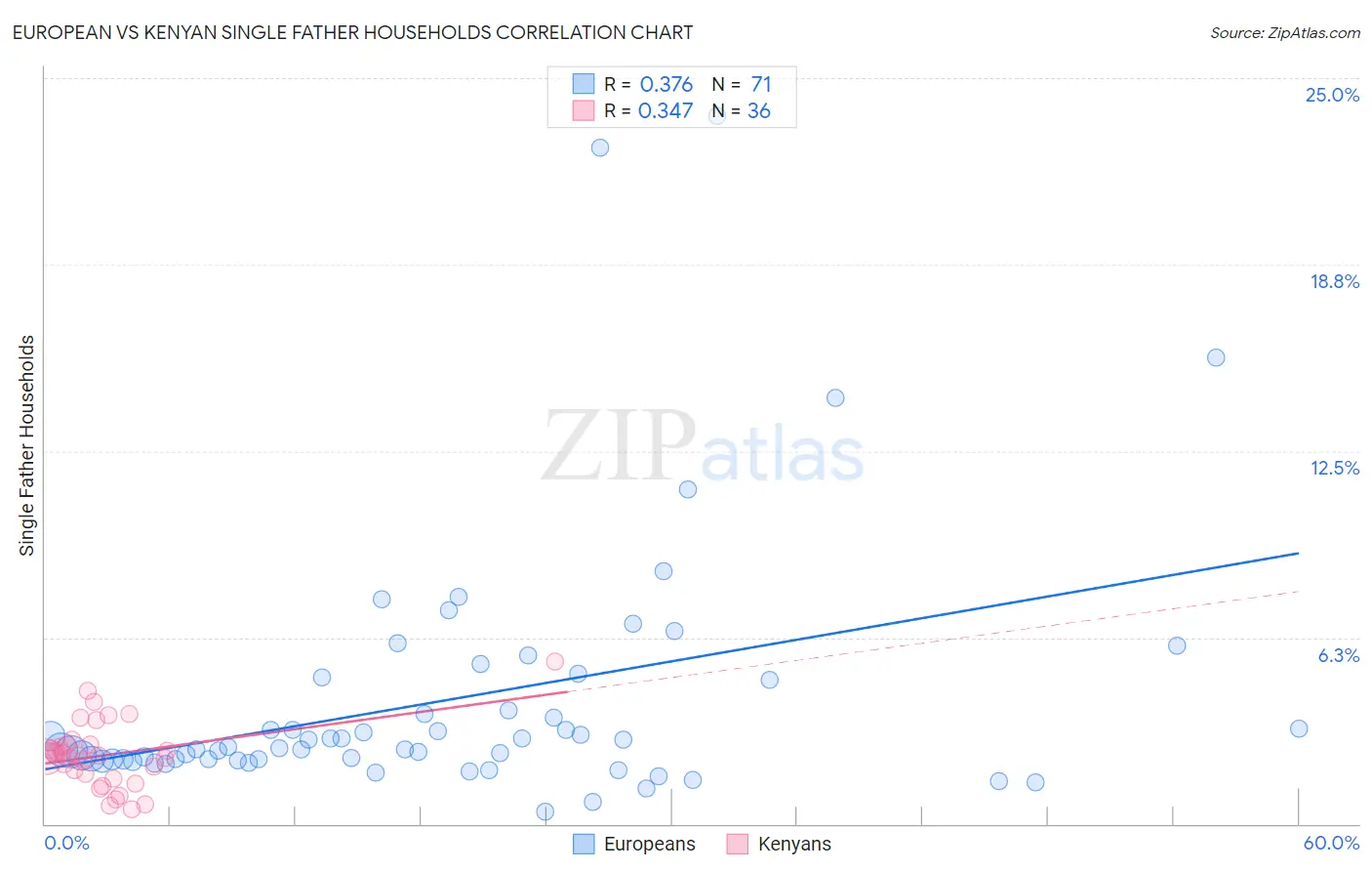 European vs Kenyan Single Father Households