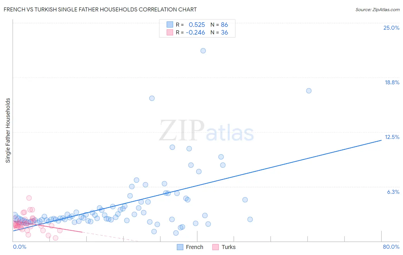 French vs Turkish Single Father Households