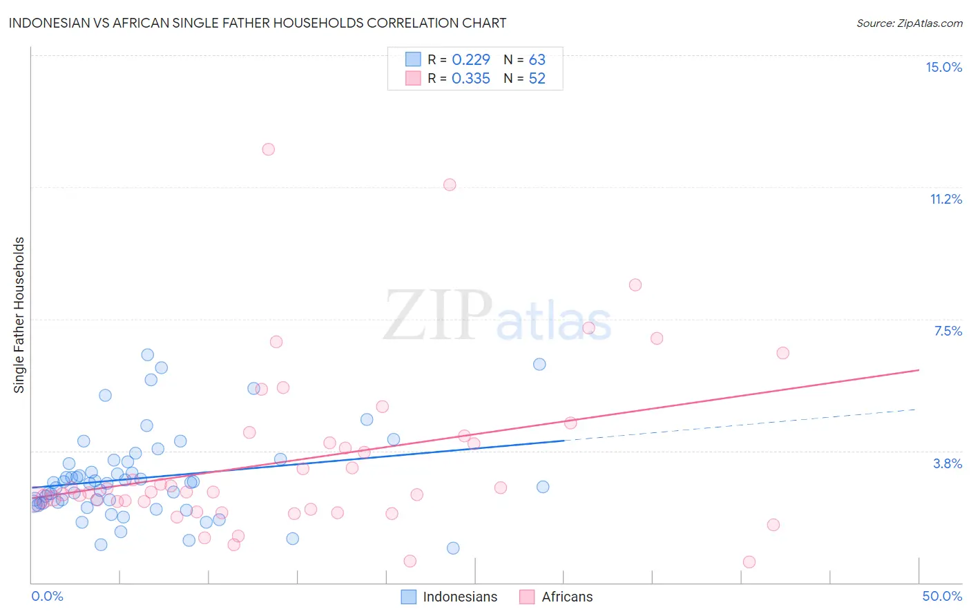 Indonesian vs African Single Father Households