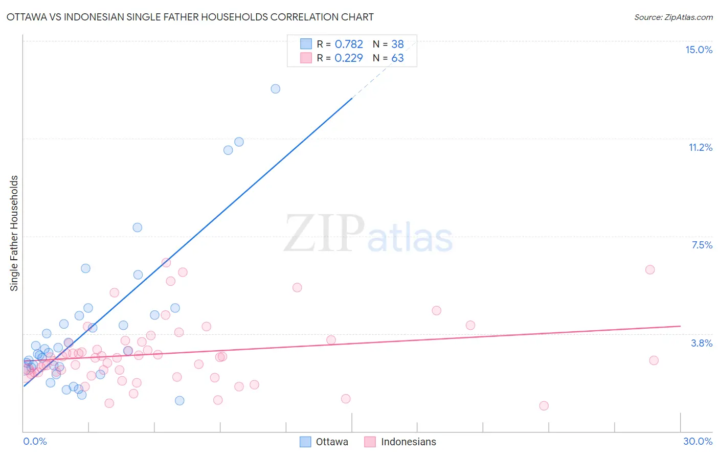 Ottawa vs Indonesian Single Father Households