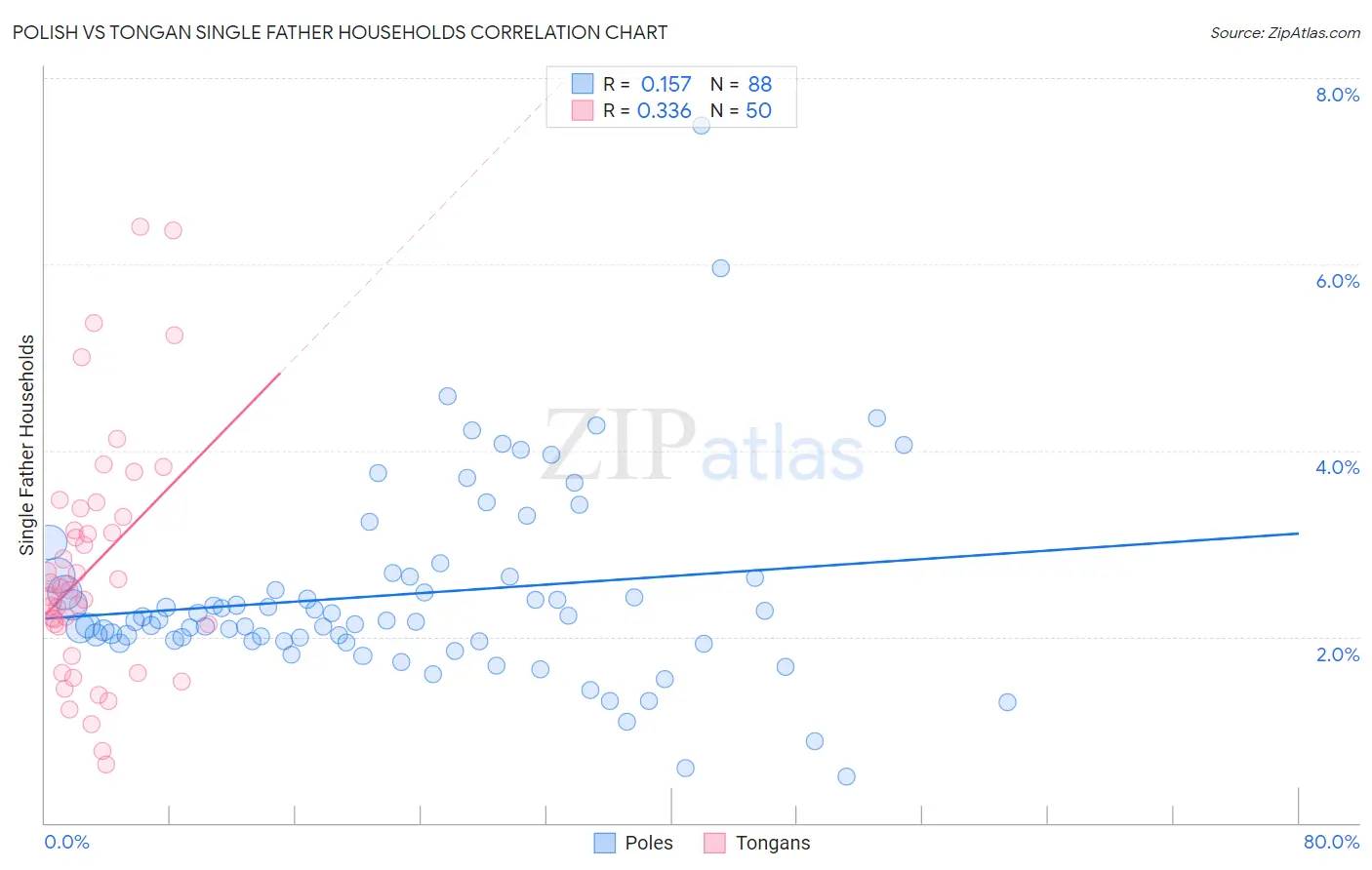 Polish vs Tongan Single Father Households