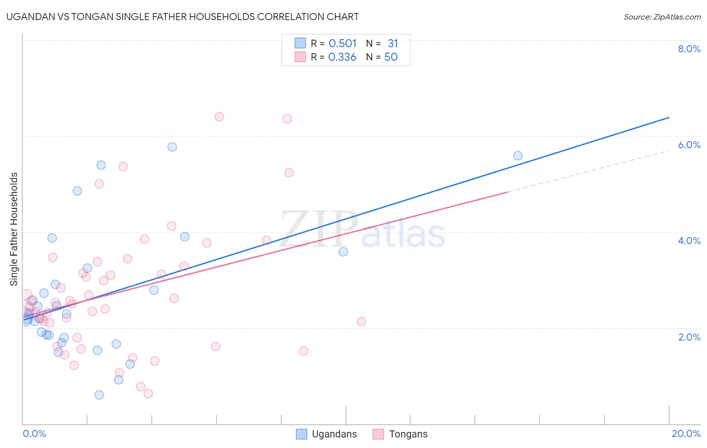 Ugandan vs Tongan Single Father Households