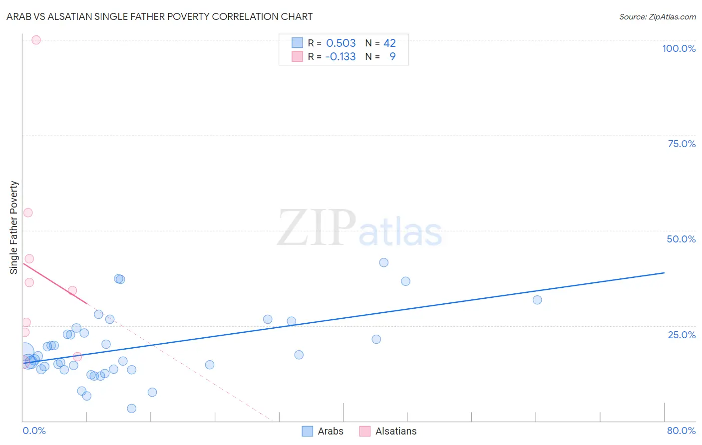 Arab vs Alsatian Single Father Poverty