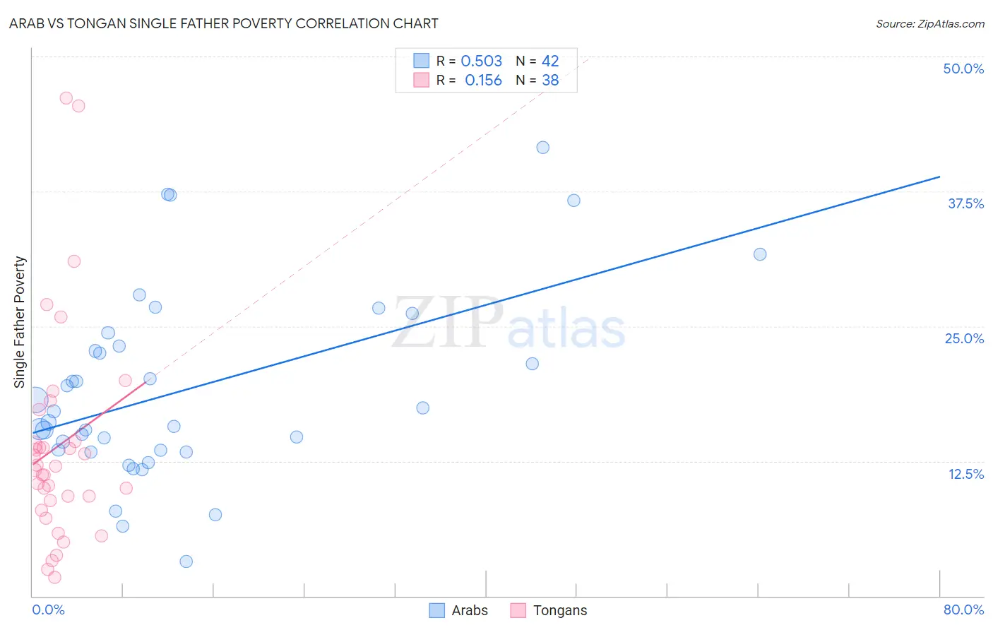 Arab vs Tongan Single Father Poverty