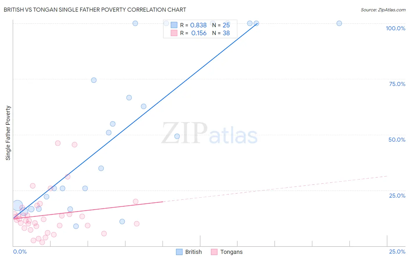 British vs Tongan Single Father Poverty