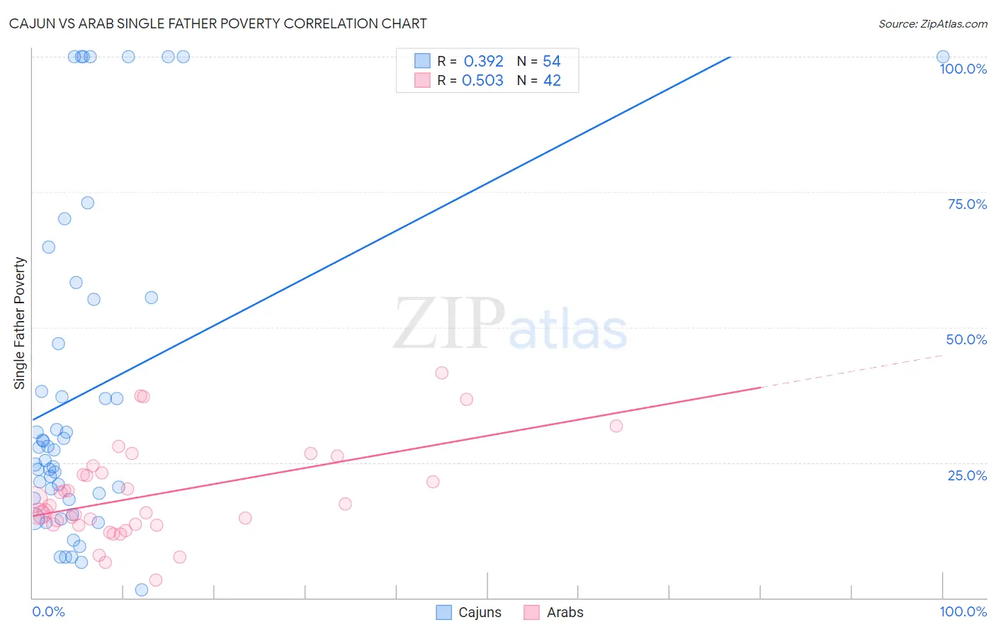 Cajun vs Arab Single Father Poverty
