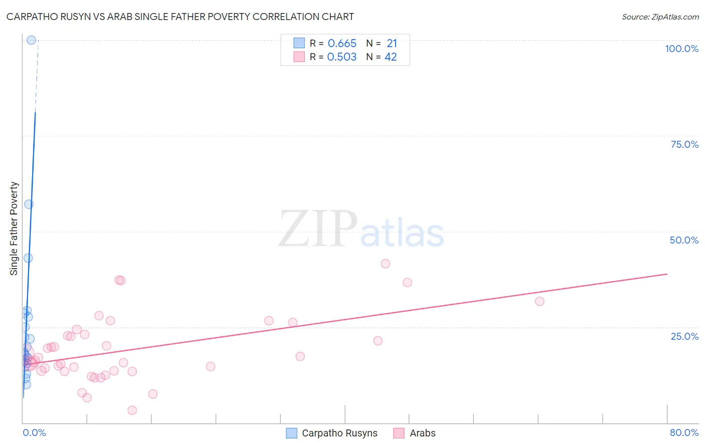 Carpatho Rusyn vs Arab Single Father Poverty