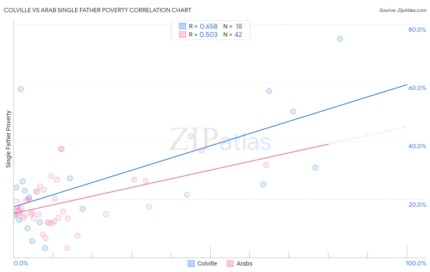 Colville vs Arab Single Father Poverty