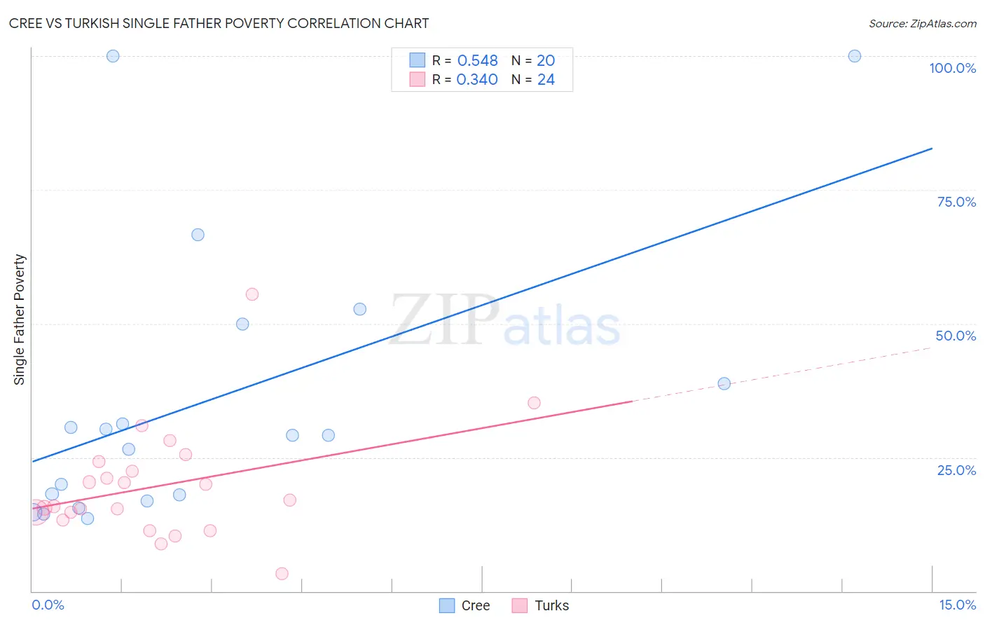 Cree vs Turkish Single Father Poverty