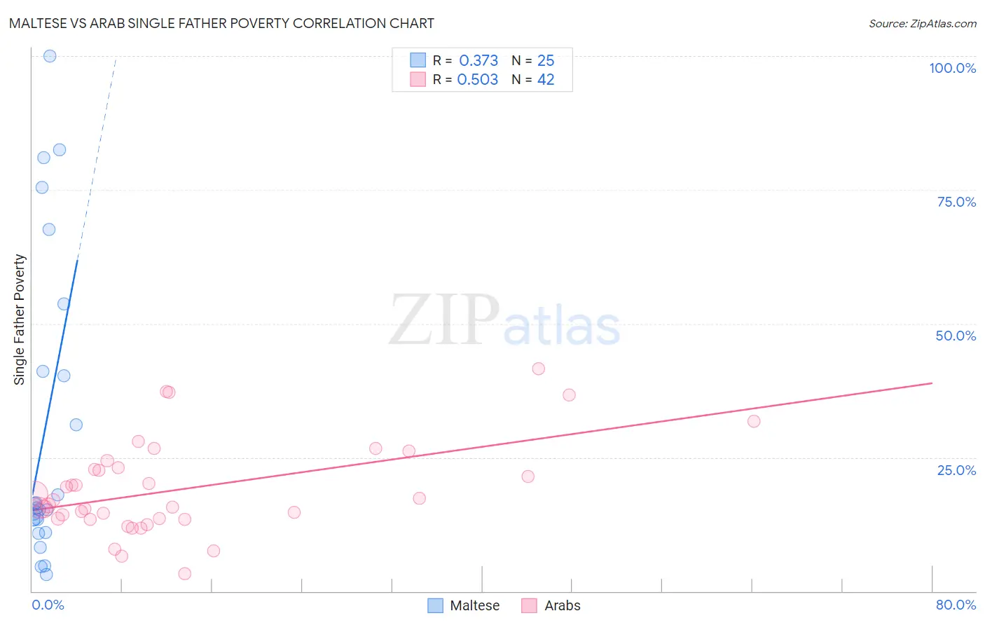Maltese vs Arab Single Father Poverty