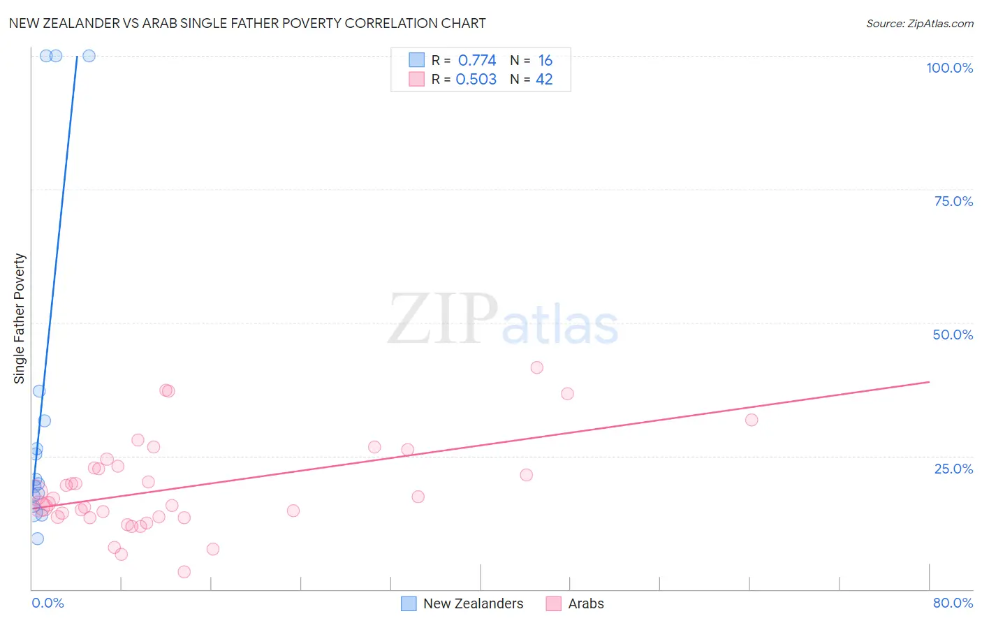 New Zealander vs Arab Single Father Poverty