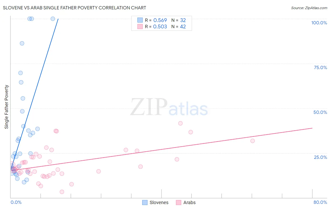 Slovene vs Arab Single Father Poverty