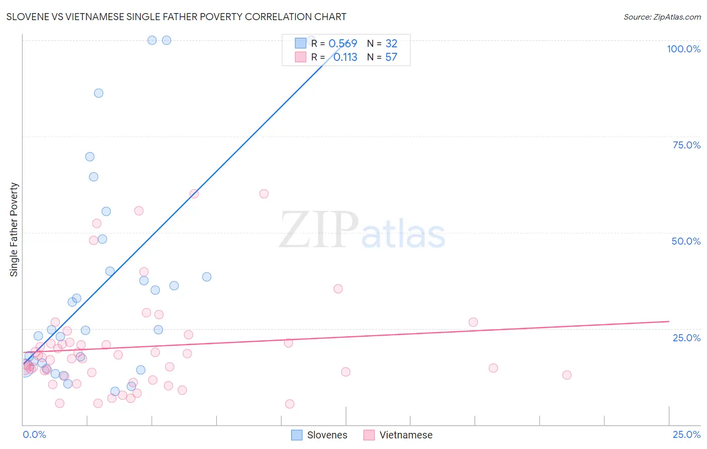 Slovene vs Vietnamese Single Father Poverty