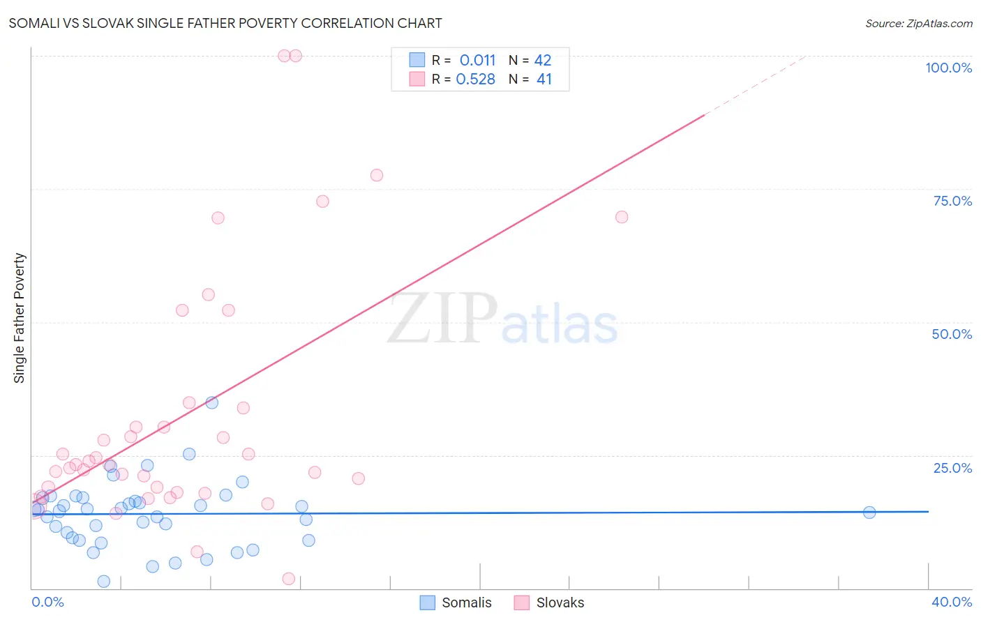 Somali vs Slovak Single Father Poverty