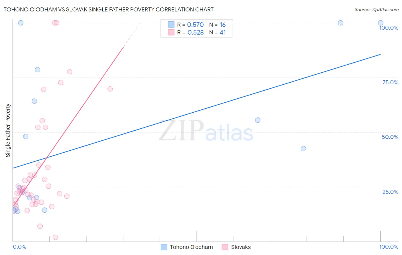 Tohono O'odham vs Slovak Single Father Poverty