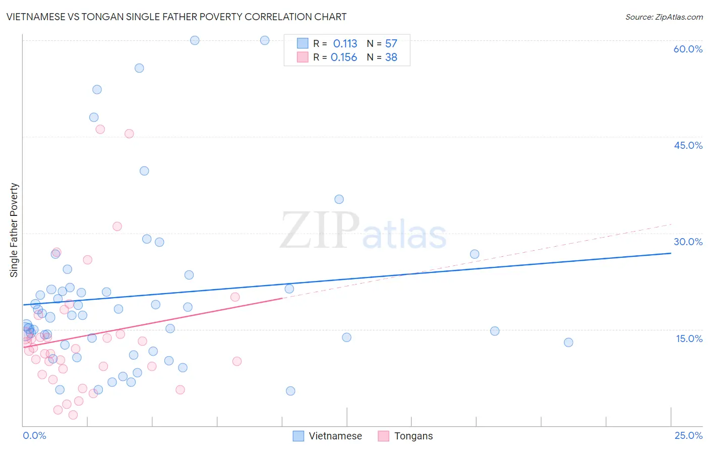 Vietnamese vs Tongan Single Father Poverty