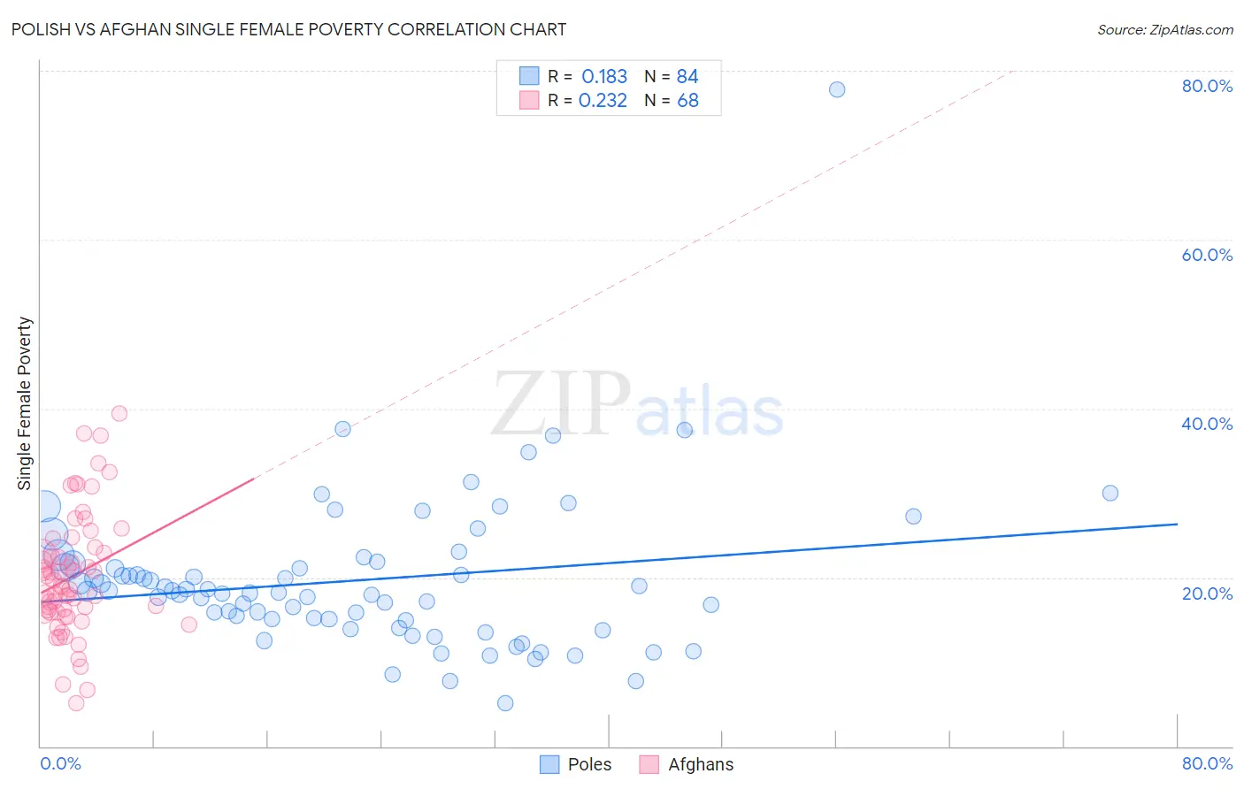 Polish vs Afghan Single Female Poverty