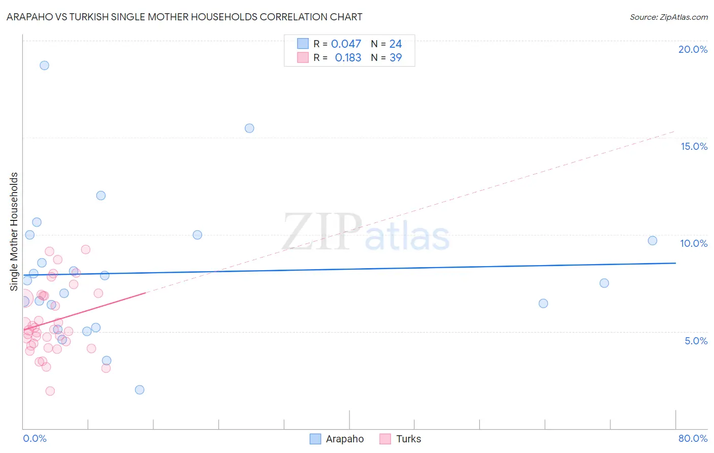 Arapaho vs Turkish Single Mother Households