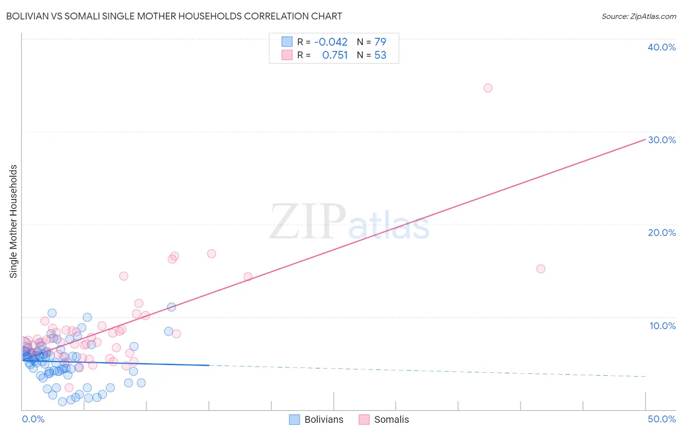 Bolivian vs Somali Single Mother Households