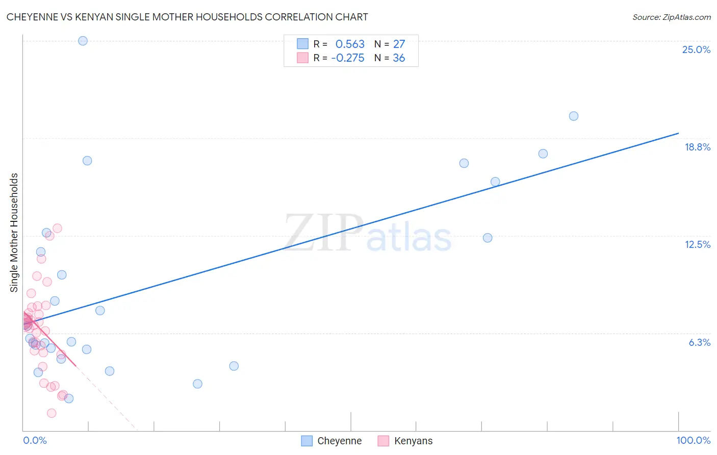 Cheyenne vs Kenyan Single Mother Households