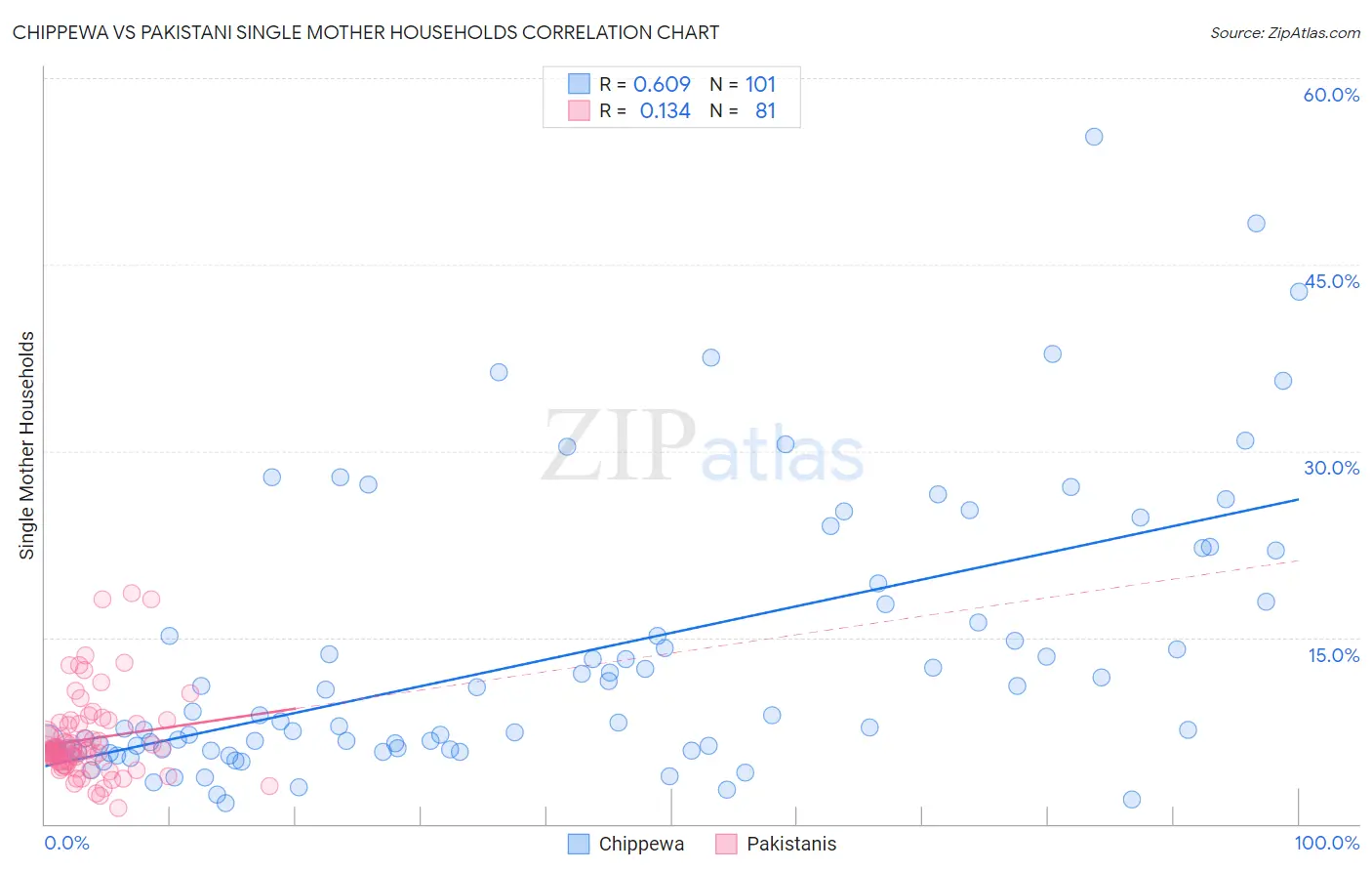 Chippewa vs Pakistani Single Mother Households