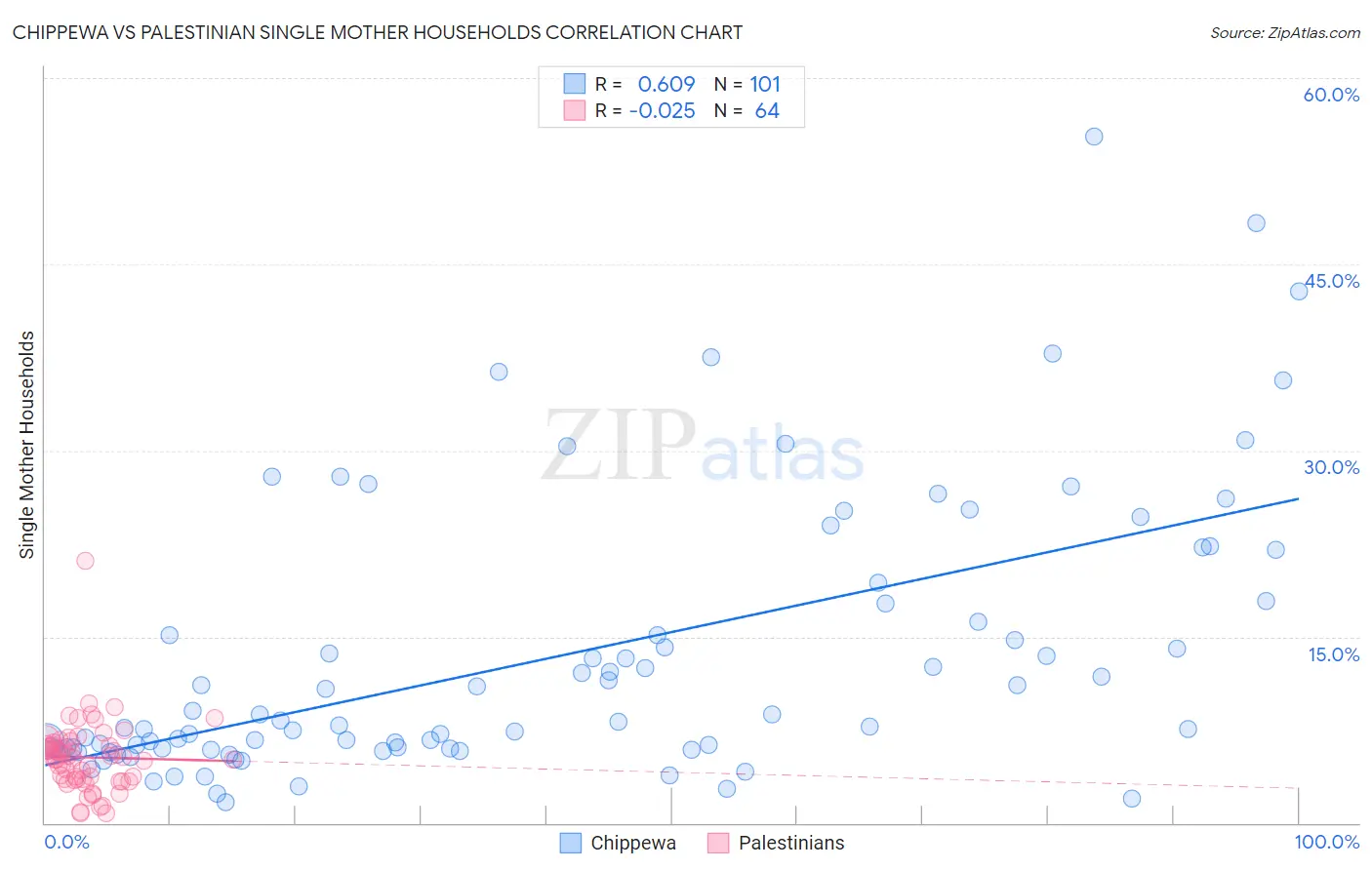 Chippewa vs Palestinian Single Mother Households
