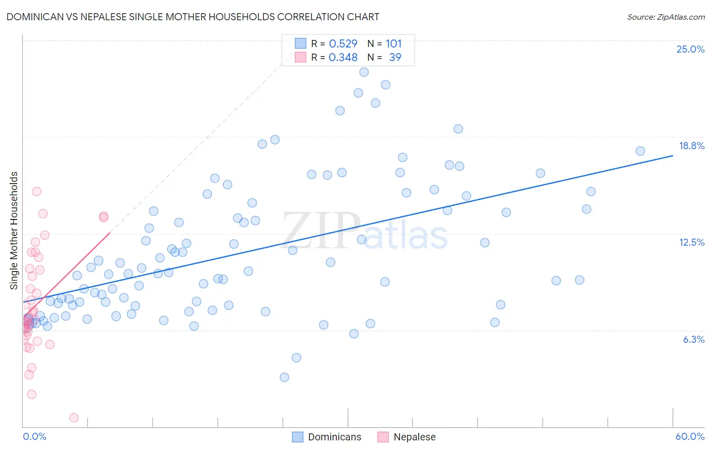 Dominican vs Nepalese Single Mother Households