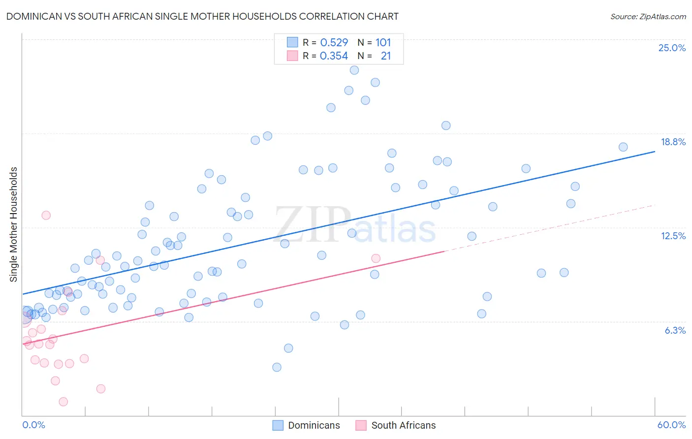 Dominican vs South African Single Mother Households
