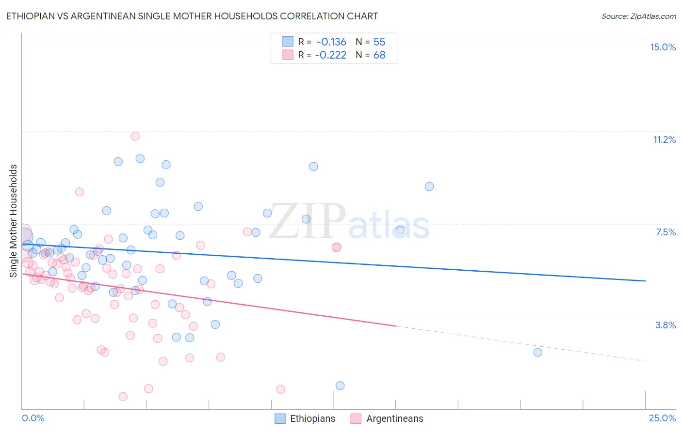 Ethiopian vs Argentinean Single Mother Households