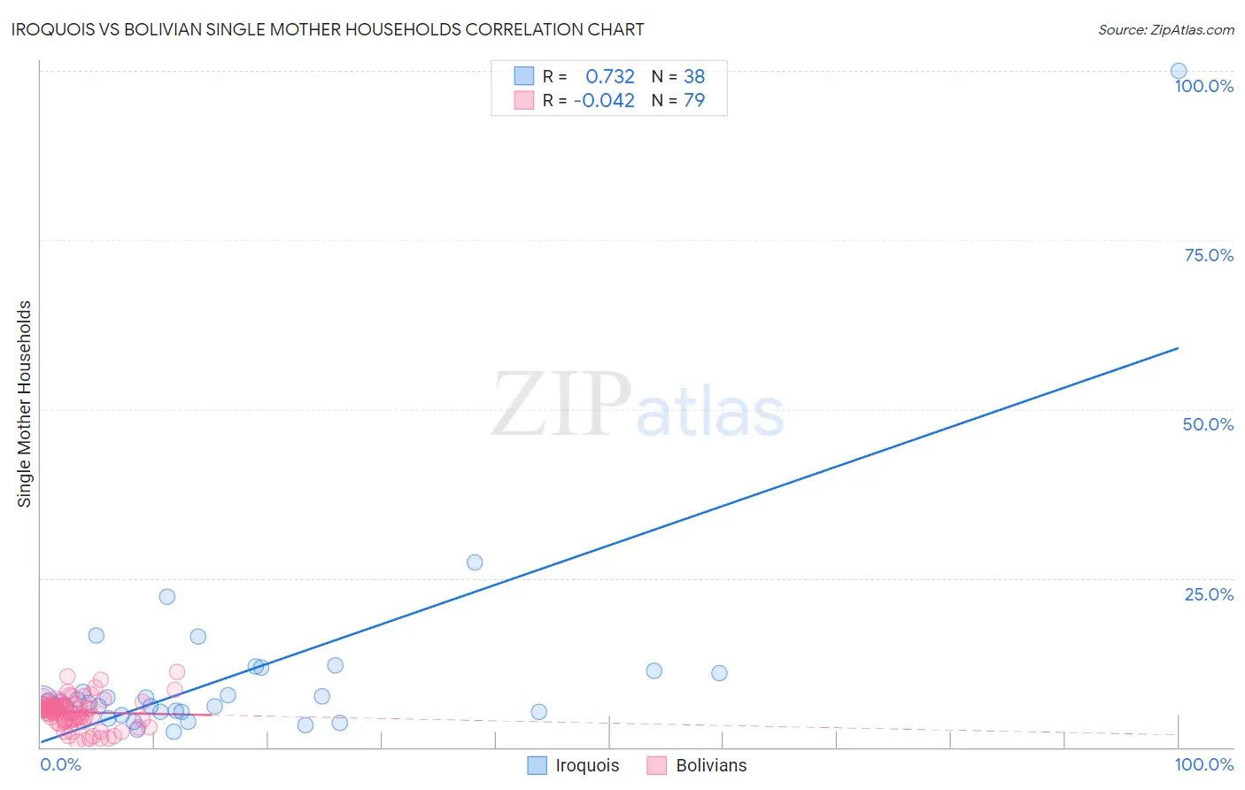 Iroquois vs Bolivian Single Mother Households