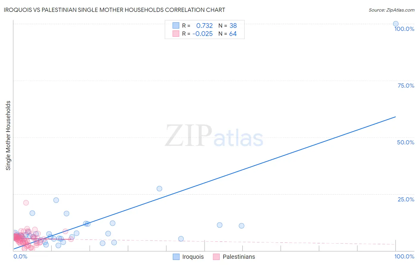 Iroquois vs Palestinian Single Mother Households