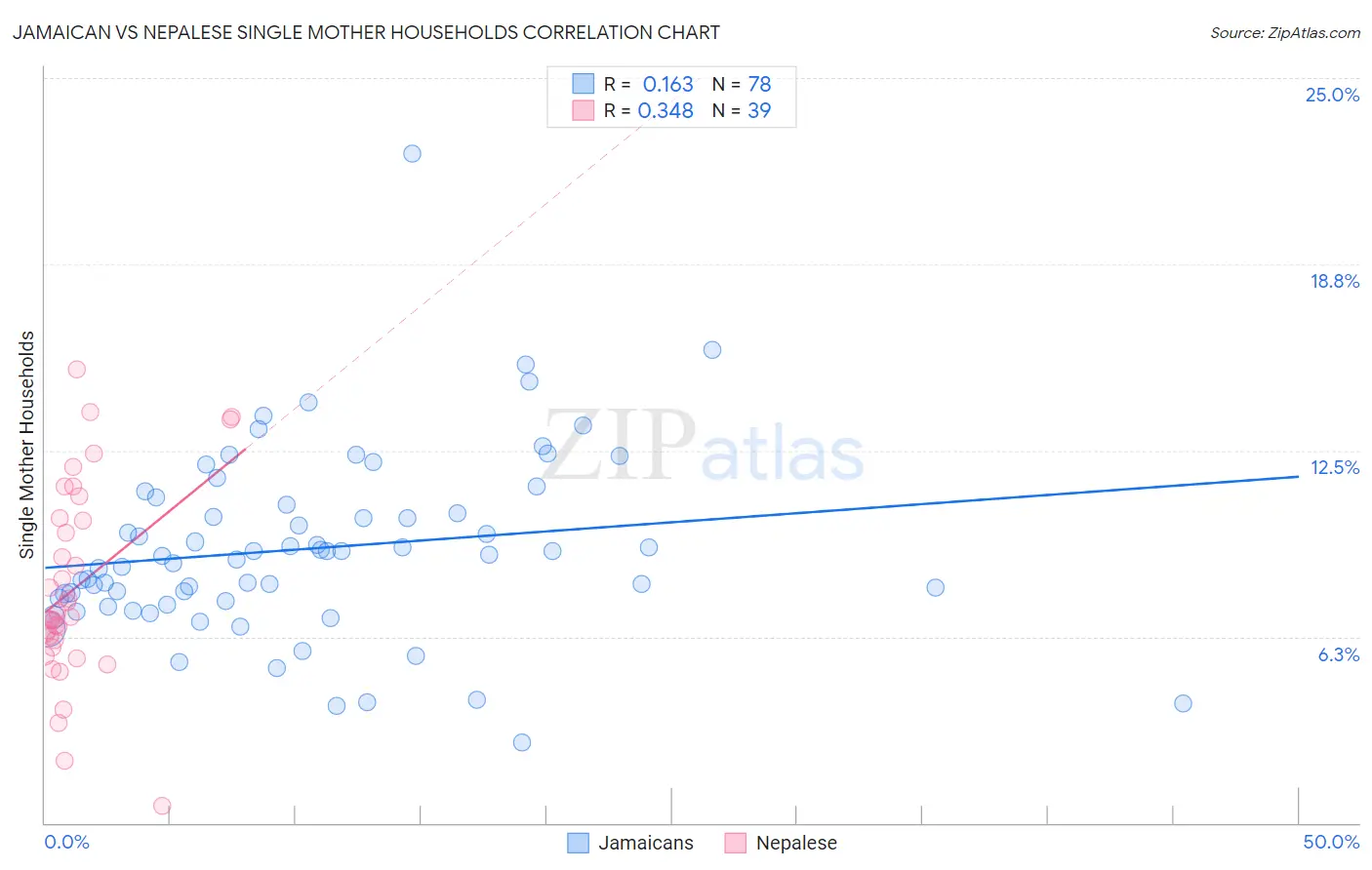 Jamaican vs Nepalese Single Mother Households