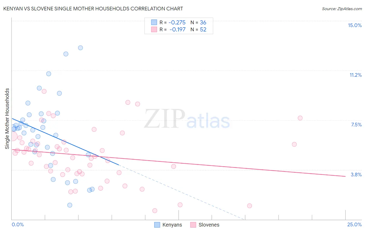 Kenyan vs Slovene Single Mother Households