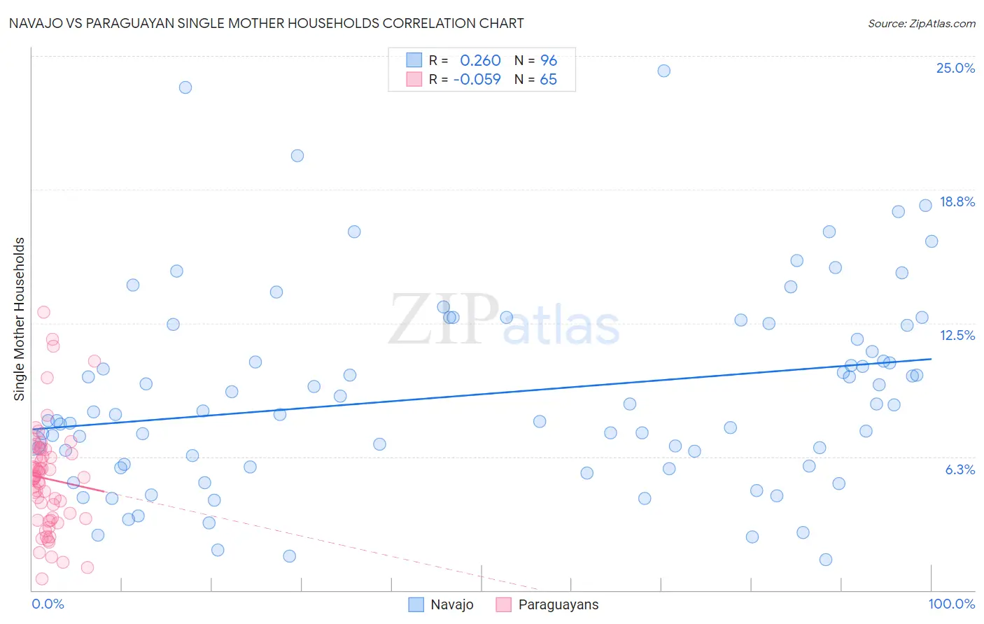 Navajo vs Paraguayan Single Mother Households